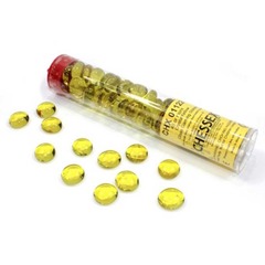 Glass Game Tokens Yellow